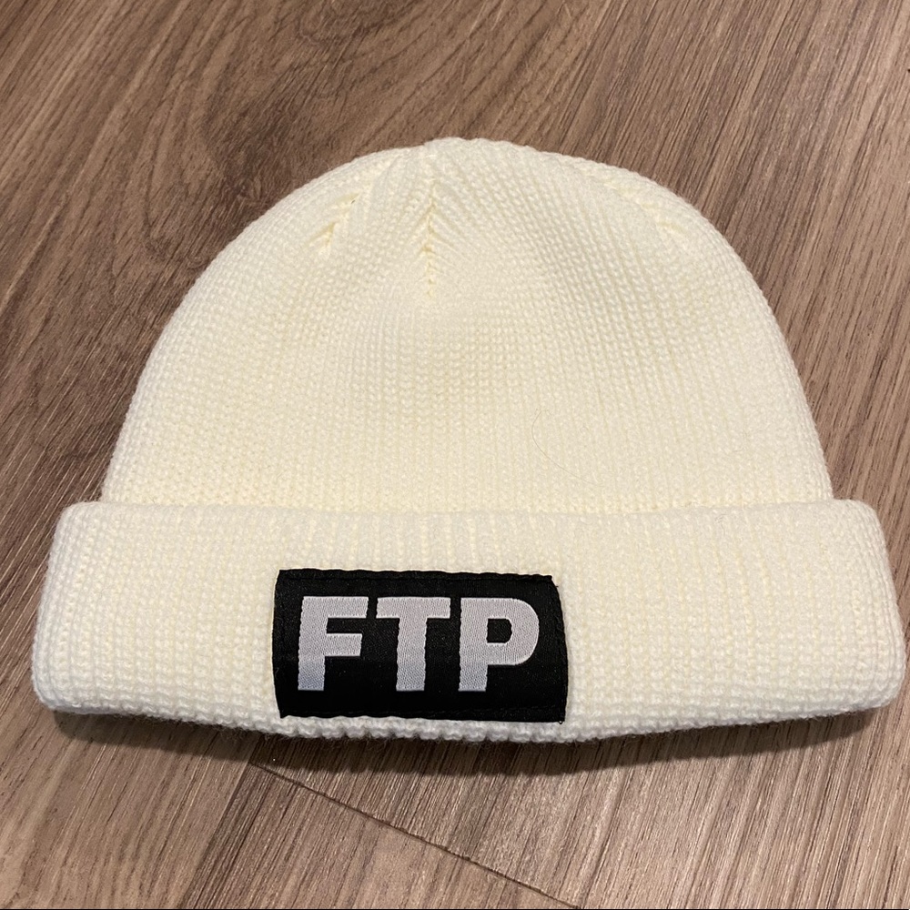 FTP White beanie